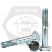 Fan Favorite M6-1.00 x 80 mm Hex Cap Screws, Metric Class 10.9, Zinc-Blue Cr+3, Partial Thread, Coarse (UNC), Alloy Steel, Qty 50