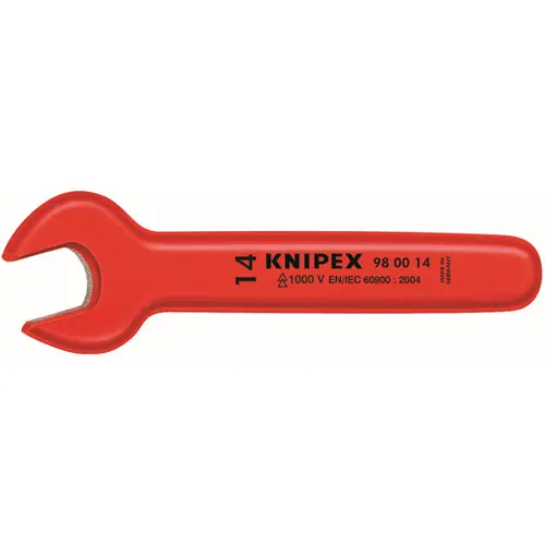 Markdown Knipex 98 00 11 Open End Wrench-1000V Insulated 11 mm, 4 3/4" Nominal Length