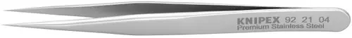 Knipex 92 21 04 Premium Stainless Steel Gripping Tweezers-Needle-Point Tips, 3 1/2" Nominal Length Fresh Stock