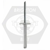 Buy Online Abs 4-2L 1/8 (.063-.125) x 0.250 Al5056 / Steel Large Dome Head Blind Rivet, Qty 500