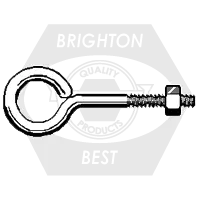 5/16"-18 x 3 1/4" Eye Bolt w/ Nuts, 18-8 Stainless Steel A2, Qty 50 Get Yours