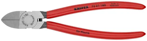 Hot Deal Knipex 72 01 180 Diagonal Pliers for Flush Cutting Plastics, 7 1/4" Nominal Length