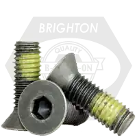 3/8"-24 x 5/8" Flat Head Socket Cap Screws, Nylon-Patch Thermal Black Oxide, Full Thread, Fine (UNF), Alloy Steel, Qty 100 Fan Favorite