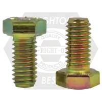 Instant Buy 7/16"-14 x 4" Hex Cap Screws, Grade 8, Zinc-Yellow Cr+6 Bake, Partial Thread, Coarse (UNC), Made in China, Qty 200