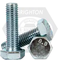 Buy Online M20-1.50 x 140 mm Hex Cap Screws, Metric Class 8.8, Zinc Cr+3, Partial Thread, Extra Fine, Medium Carbon Steel, DIN 960, Qty 10