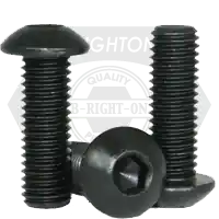Bargain 0-80 x 5/32" Button Head Socket Cap Screws, Thermal Black Oxide, Fine (UNF), Alloy Steel, Qty 100