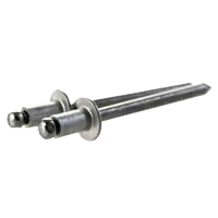 Grab Now Ssb6-4 3/16" x 1/4" (.188-.250) 304 Stainless Steel/Steel Zinc Dome Head Rivet (Inch) 09Bs64, Qty 500