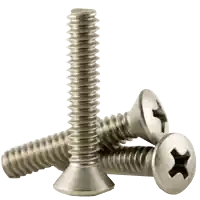 10-24 x 5/16" Machine Screws, Undercut Phillips Oval Head, 18-8 Stainless Steel A2, Full Thread, Coarse (UNC), Qty 1000 Grab Now