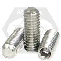 Hot Picks M3-0.50 x 5 mm Socket Set Screws, Flat Point, 18-8 Stainless Steel A2, Coarse (UNC), Qty 100