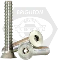Genuine 3/8"-24 x 1 1/4" Flat Head Socket Cap Screws, Non-Standard, 18-8 Stainless Steel A2, Fine (UNF), Qty 100