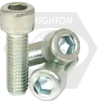 Top Pick 1/2"-20 x 2 1/4" Socket Head Cap Screws, Zinc-Bake Cr+3, Partial Thread, Fine (UNF), Alloy Steel, Qty 50