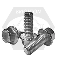 Final Sale M10-1.50 x 25 mm Hex Flange Bolts, Serrated, Metric Class 8.8, Zinc Cr+3, Full Thread, Coarse (UNC), DIN 6921, Qty 100