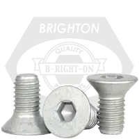 5/16"-18 x 1 1/2" Flat Head Socket Cap Screws, Mechanical Zinc Cr+3, Full Thread, Coarse (UNC), Alloy Steel, Qty 100 Save Now