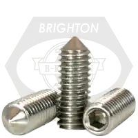 5/16"-18 x 5/8" Socket Set Screws, Cone Point, 18-8 Stainless Steel A2, Coarse (UNC), Qty 100 Get Yours
