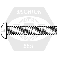 Direct From Factory 8-32 x 5/8" Machine Screws, Slotted Round Head, 304 Stainless Steel, Full Thread, Coarse (UNC), Qty 1000