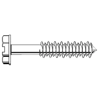 1/4" x 2 3/4" Concrete Screws, Phillips Trim Head, TapKing SD, White Durablecoat, High Low Thread, Miami Dade Approved, Qty 100 Must Have