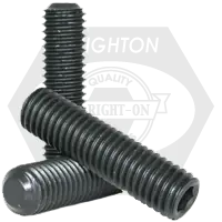 Brand New 6-40 x 1/4" Socket Set Screws, Non-Standard, Flat Point, Black Oxide, Fine (UNF), Qty 100