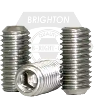 Professional Grade 5/16"-24 x 1 1/2" Socket Set Screws, Cup Point, 18-8 Stainless Steel A2, Fine (UNF), Qty 100