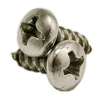Best Choice 10-12 x 3/8" Self-Tapping Screws, Phillips Pan Head, Type A, 316 Stainless Steel, Full Thread, Qty 1000