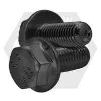 New Arrival M6-1.00 x 20 mm Hex Flange Bolts, Non-Serrated, Metric Class 8.8, Plain Finish, Full Thread, Coarse (UNC), DIN 6921, Qty 200