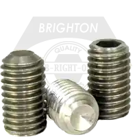 Fresh Stock M3-0.50 x 3 mm Socket Set Screws Cup Point, 18-8 Stainless Steel A2, Coarse (UNC), Qty 100
