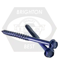 1/4" x 1 3/4" Concrete Screws, Commercial Grade, Phillips Flat Head, Blue Finish, High Low Thread, Qty 100 Price Cut