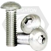 1/4"-20 x 5/16" Button Head Socket Cap Screws, Non-Standard, 18-8 Stainless Steel A2, Full Thread, Coarse (UNC), Qty 100 Price Cut