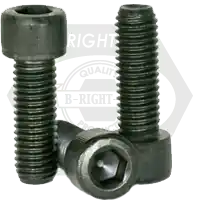 10-32 x 13/16" Socket Head Cap Screws, Thermal Black Oxide, Full Thread, Fine (UNF), Alloy Steel, Qty 100 While Supplies Last