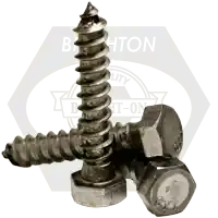 Markdown 5/16"-9 x 3" Hex Lag Screws, Plain Finish, Low Carbon Steel, Qty 625