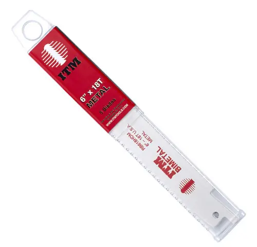 12" x 18T Metal Bi Metal Reciprocating Blades, Qty 5 Limited Offer