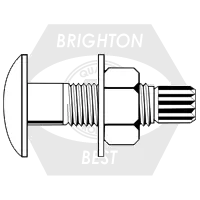 3/4"-10 x 2 1/2" Tension Control Bolt Assemblty A325 w/ A563 Heavy Hex Nut & Round F436 Washer Plain Finish, Made in USA, Qty 250 Order Now