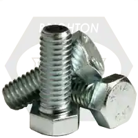 While Supplies Last 1 1/4"-7 x 7" Hex Bolts, Grade A, A307, Zinc Cr+3, Partial Thread, Coarse (UNC), Qty 14