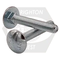M12-1.75 x 25 mm Carriage Bolts, Metric Class 8.8, Zinc Cr+3, Full Thread, Coarse (UNC), DIN 603, Qty 400 Trending