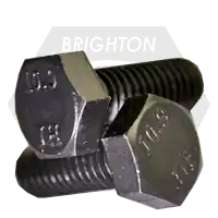 Don't Miss Out M12-1.25 x 50 mm Hex Cap Screws, Metric Class 10.9, Plain Finish, Full Thread, Extra Fine, Alloy Steel, DIN 961, Qty 300