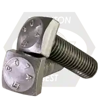 While Supplies Last 1"-8 x 6" Square Head Bolts, Grade A, A307, Plain Finish, Partial Thread, Qty 25