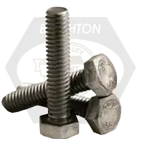 New Release 5/16"-18 x 4" Hex Tap Bolts, Grade A, A307, Plain Finish, Full Thread, Coarse (UNC), Low Carbon Steel, Qty 375