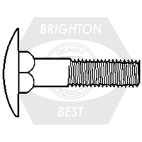 5/16"-18 x 2" Step Bolts, Grade A, A307, Plain Finish, Full Thread, Qty 400 Bargain
