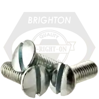 Buy Online 6-32 x 3/8" Machine Screws, Slotted Oval Head, Zinc Cr+3, Full Thread, Coarse (UNC), Qty 20000