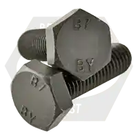 1"-8 x 3 1/4" Heavy Hex Bolts, Grade B7, Plain Finish, Partial Thread, A193, Qty 40 Save Now