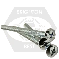 Instant Buy 5/16"-18 x 5" Machine Screws, Phillips/Slotted Combo Truss Head, Zinc Cr+3, Full Thread, Coarse (UNC), Qty 400