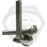 1/2"-13 x 10 1/2" Carriage Bolts, Under Sized, Grade A, A307, Zinc Cr+3, Partial Thread (6" Thread), Qty 120 Sale