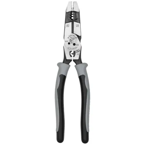 While Supplies Last Klein Tools J2159CRTP Hybrid Pliers with Crimper, Fish Tape Puller and Wire Stripper