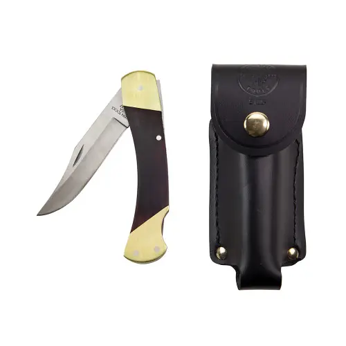 Reduced Price Klein Tools 44037 Sportsman Knife, 3-3/8-Inch Drop Point Blade
