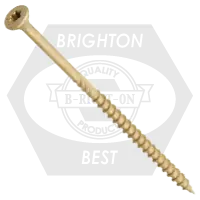 Fresh Stock 10 x 2-1/2" Professional Decking & Outdoor Wood Screw (SKT II), T-25 Star Drive (6-Lobe), (1,500 pcs With 2 Bits (2") In Pail), 1 Bo x