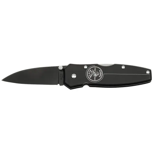 Klein Tools 44000-BLK Black Lightweight Lockback Knife 2-1/4-Inch Drop Point Blade Secure Checkout