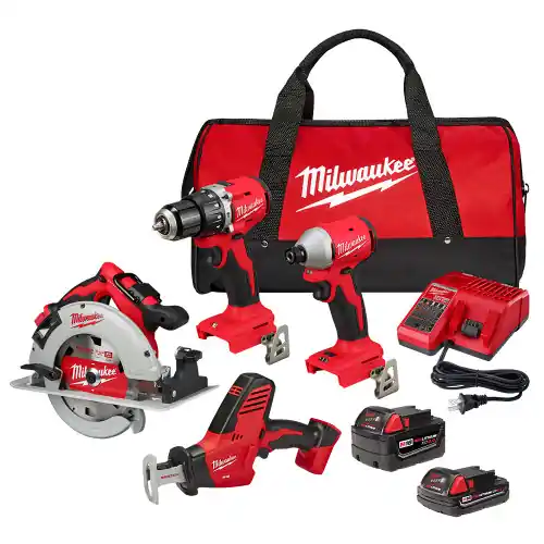 Milwaukee Tool 3693-24CX M18 4-Tool Combo Kit Bargain