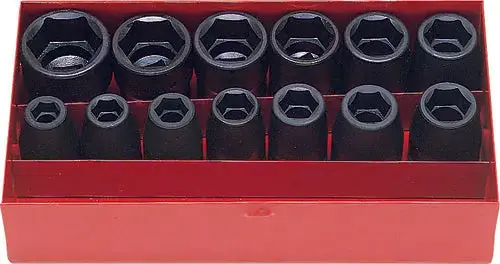 Ko-ken 14241A 1/2 Sq. Dr. Socket Set 3/8 - 1.1/8 6 point 12 pieces Seasonal Sale