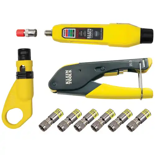 Special Offer Klein Tools VDV002-818 Coax Cable Installation & Test Kit