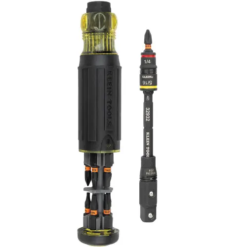 Premium Klein Tools 32516HD KNECT 16-in-1 Impact Rated Hybrid Screwdriver / Nut Driver