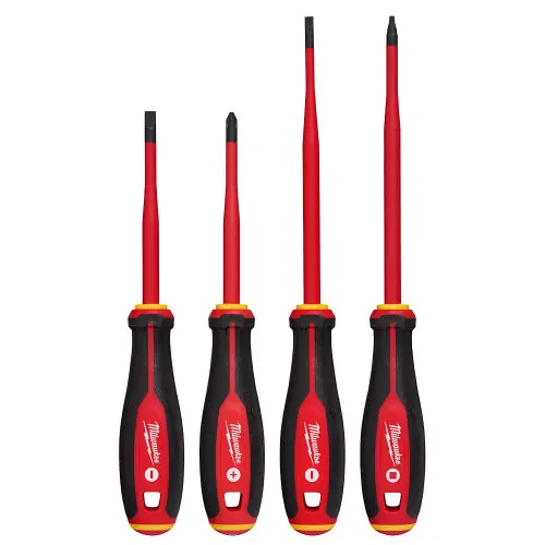 Instant Buy Milwaukee Tool 48-22-2219 4pc 1000V Insulated Slim Tip Screwdriver Set